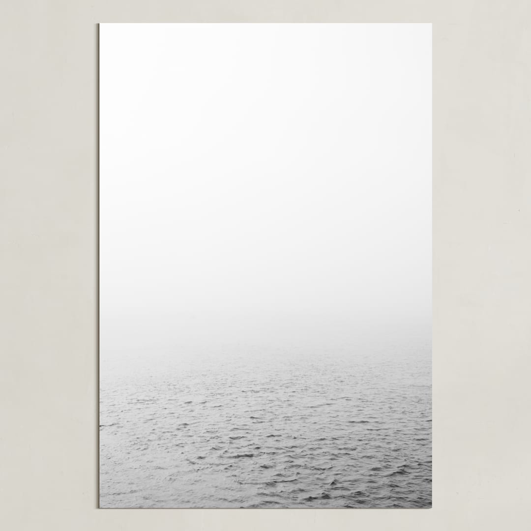 "Breathe" - Art Print in Fog Grey by Emily Denis - Unframed