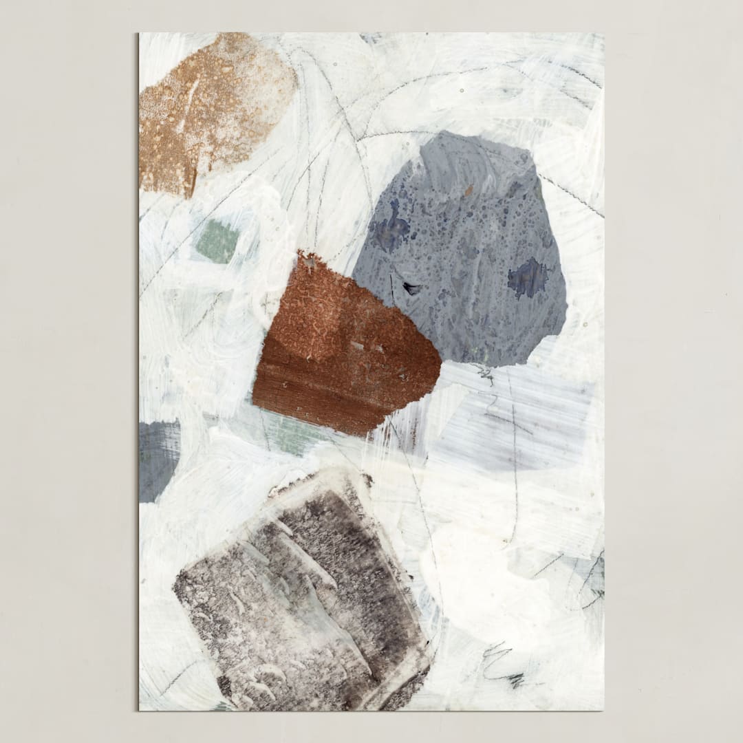"In Time I" - Art Print in Spice by Jennifer Daily - Unframed