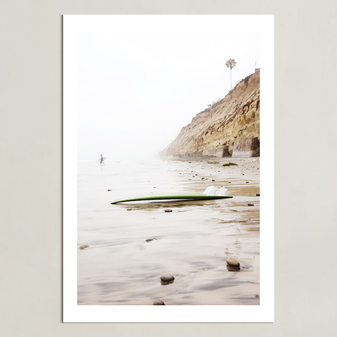 "Stone Steps" - Art Print in Sand by Bree Madden - Unframed