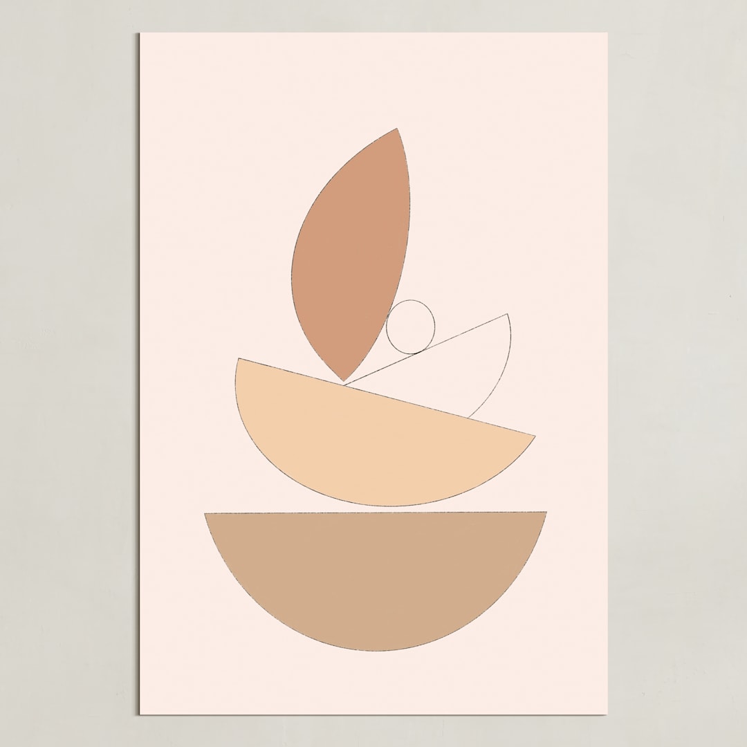 "The Balance" - Art Print in Earth by Jennifer Hallock - Unframed