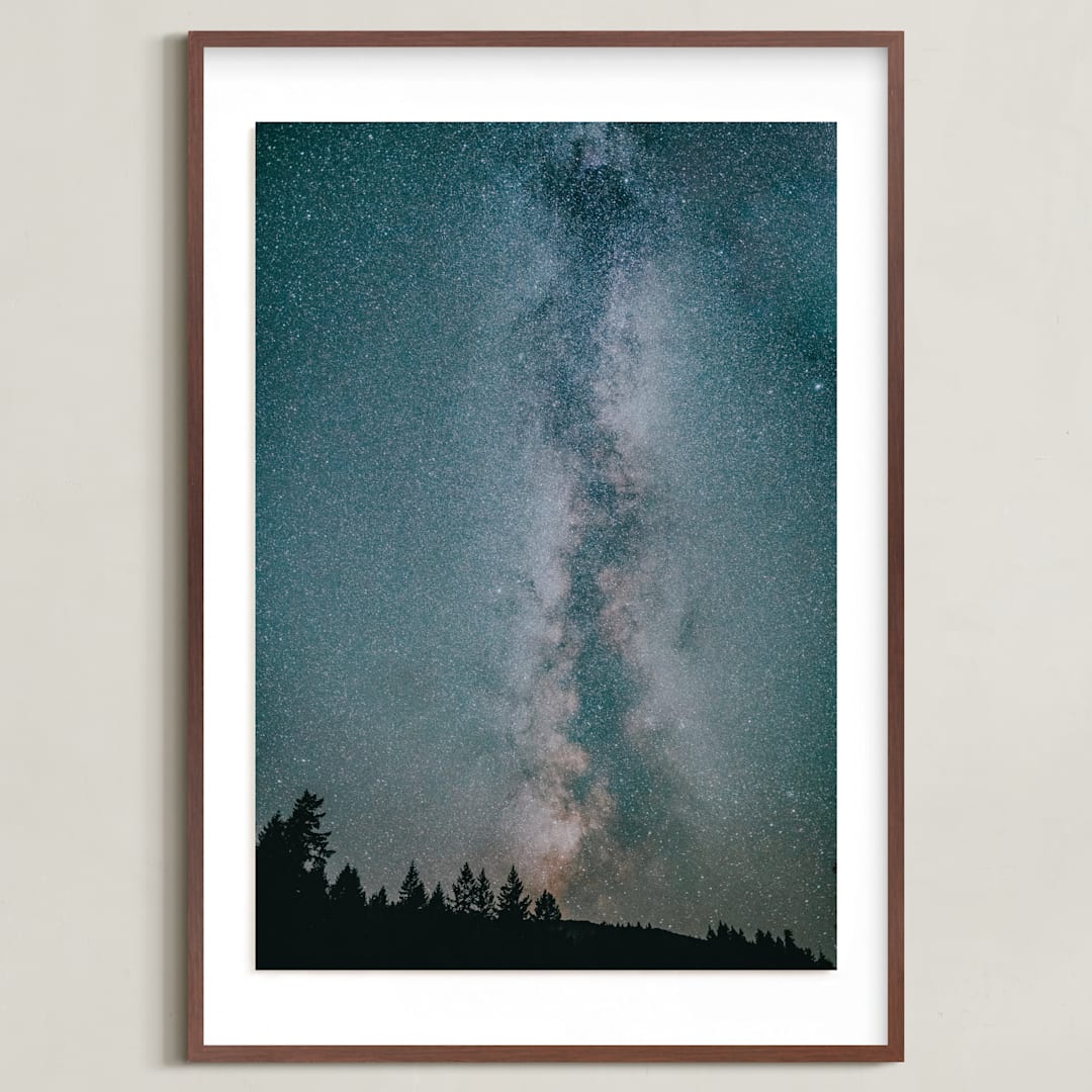 "Light In The Darkness" - Art Print in Night Sky by Rob Wilson - Framed
