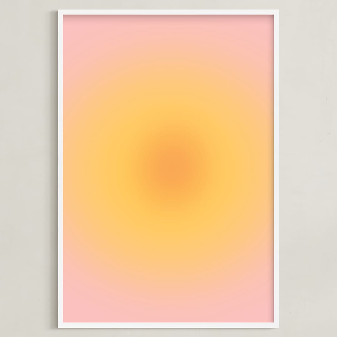 "Soft Sun" - Art Print in Sunrise by Emili Alfieri - Framed