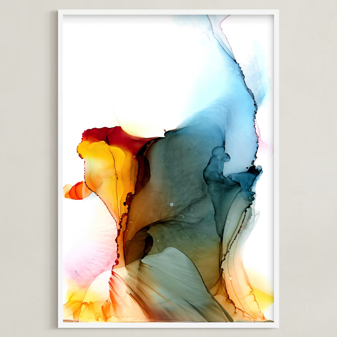 "Burnt #2" - Art Print in creamy white by shanna.barber - Framed