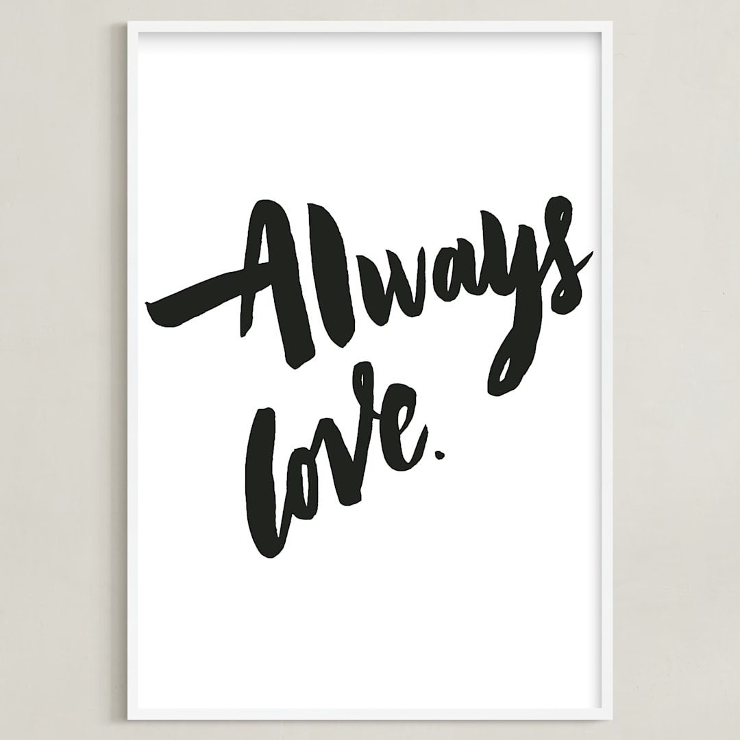 "Always Love" - Art Print in Classic by Maria Clarisse - Framed