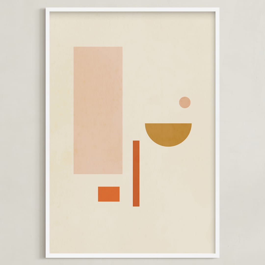 "Les Italiennes III" - Art Print in Earth by Alex Roda - Framed