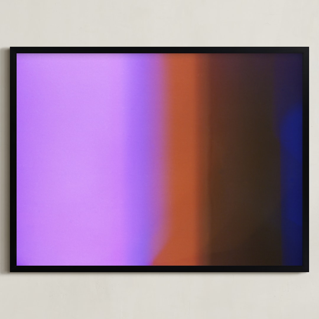 "Experiments with Film 003" - Art Print in Magenta by Arash Fattahi Acosta - Framed