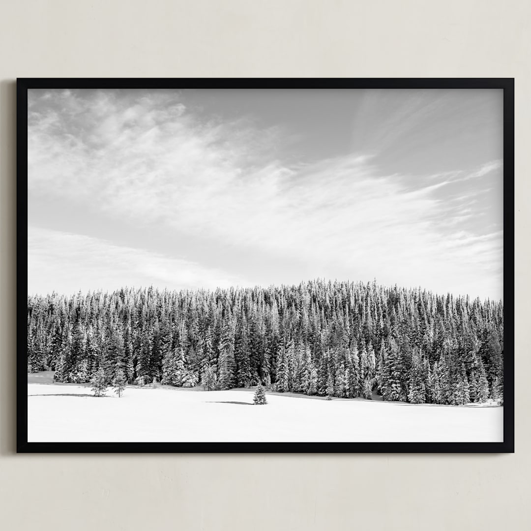 "Stand Tall" - Art Print in Cloudy Day by Jamie Lollback - Framed