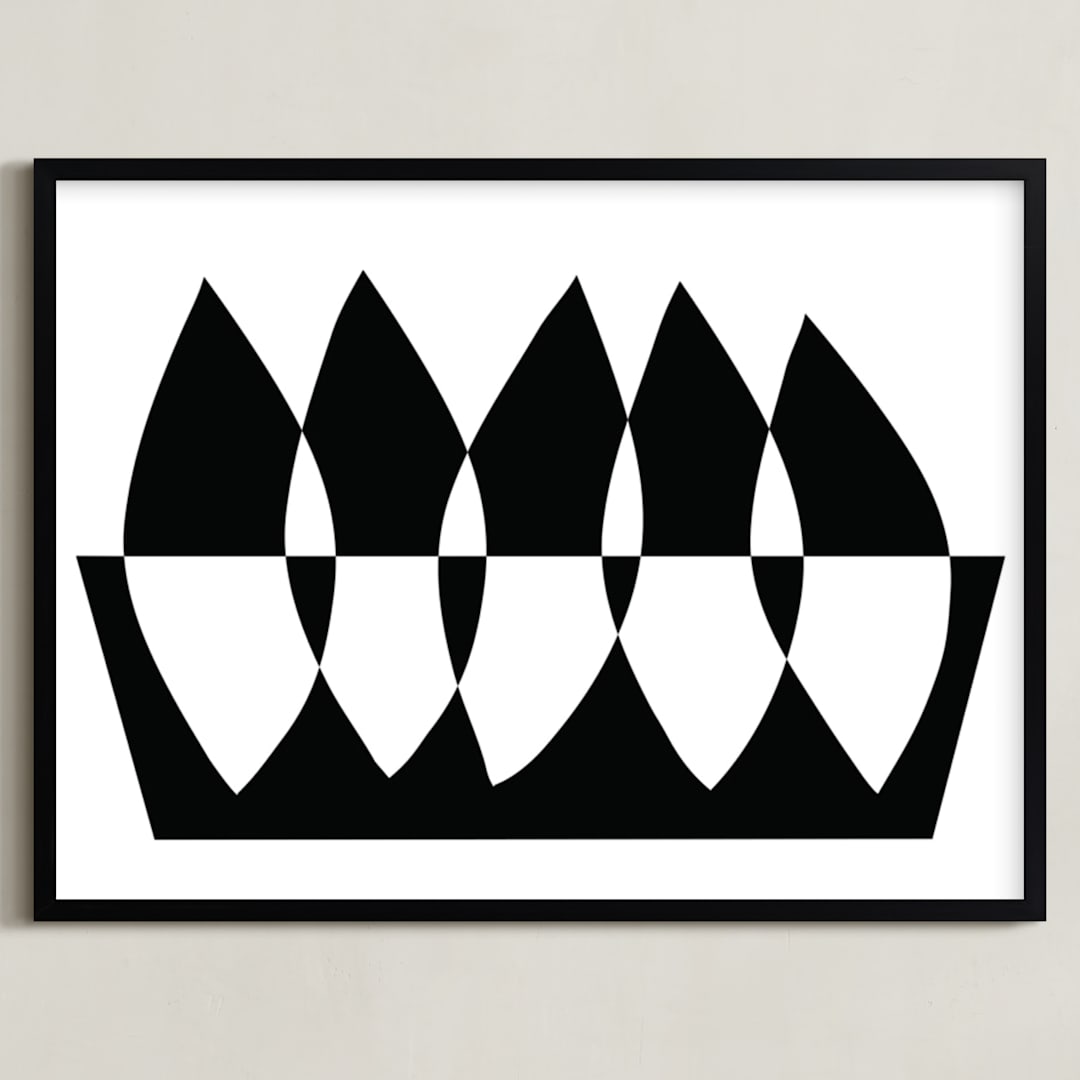 "Growth" - Art Print in Black and White by Katherine Moynagh - Framed