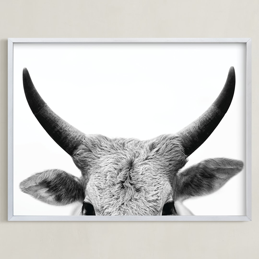 "Jane Gallagher" - Art Print in Slate by Amy Carroll - Framed