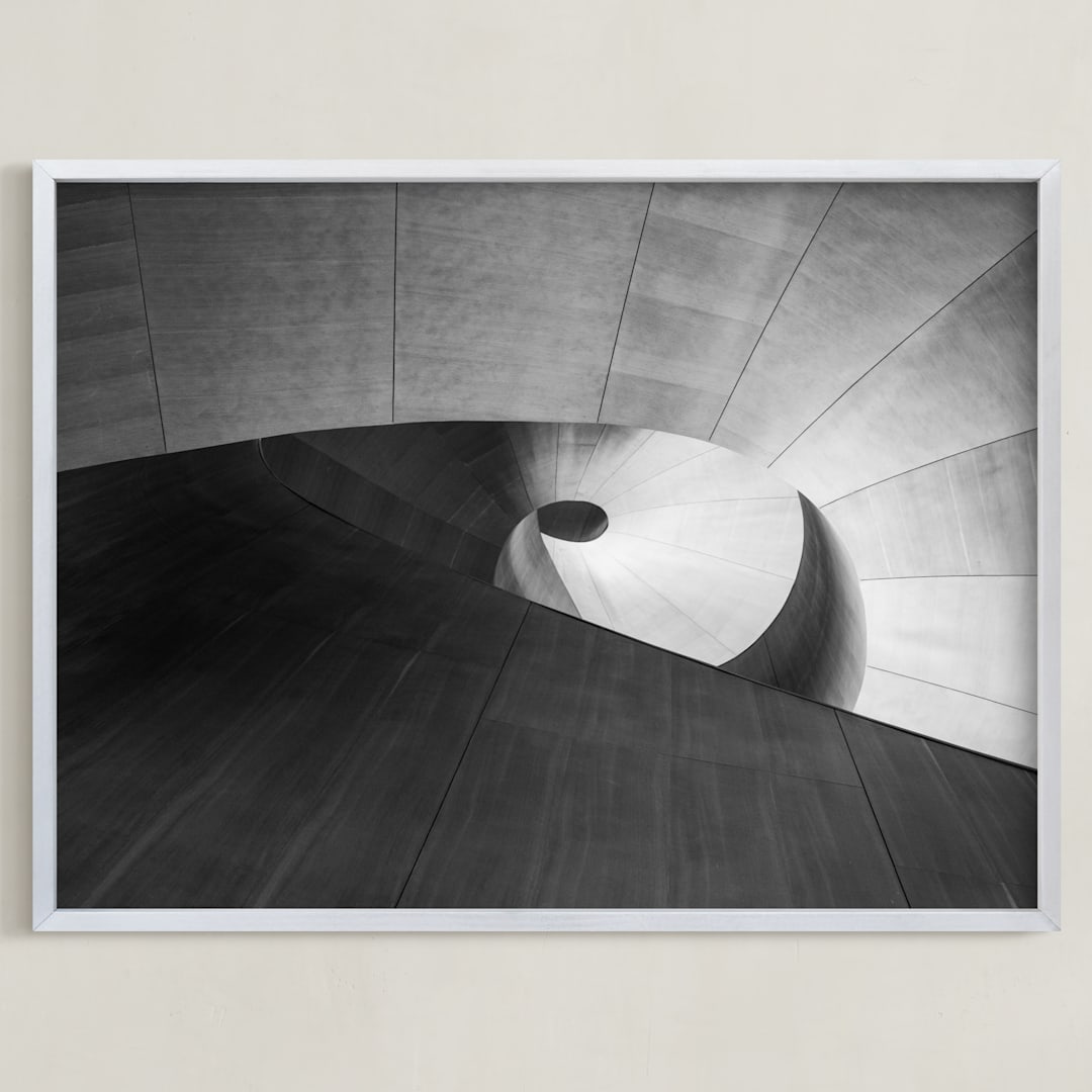 "study the pi" - Art Print in ivory black by Van Tsao - Framed