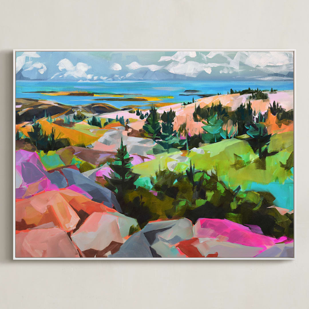 "Cleft for Me" - Art Print in Multi by Jess Franks - Framed Canvas