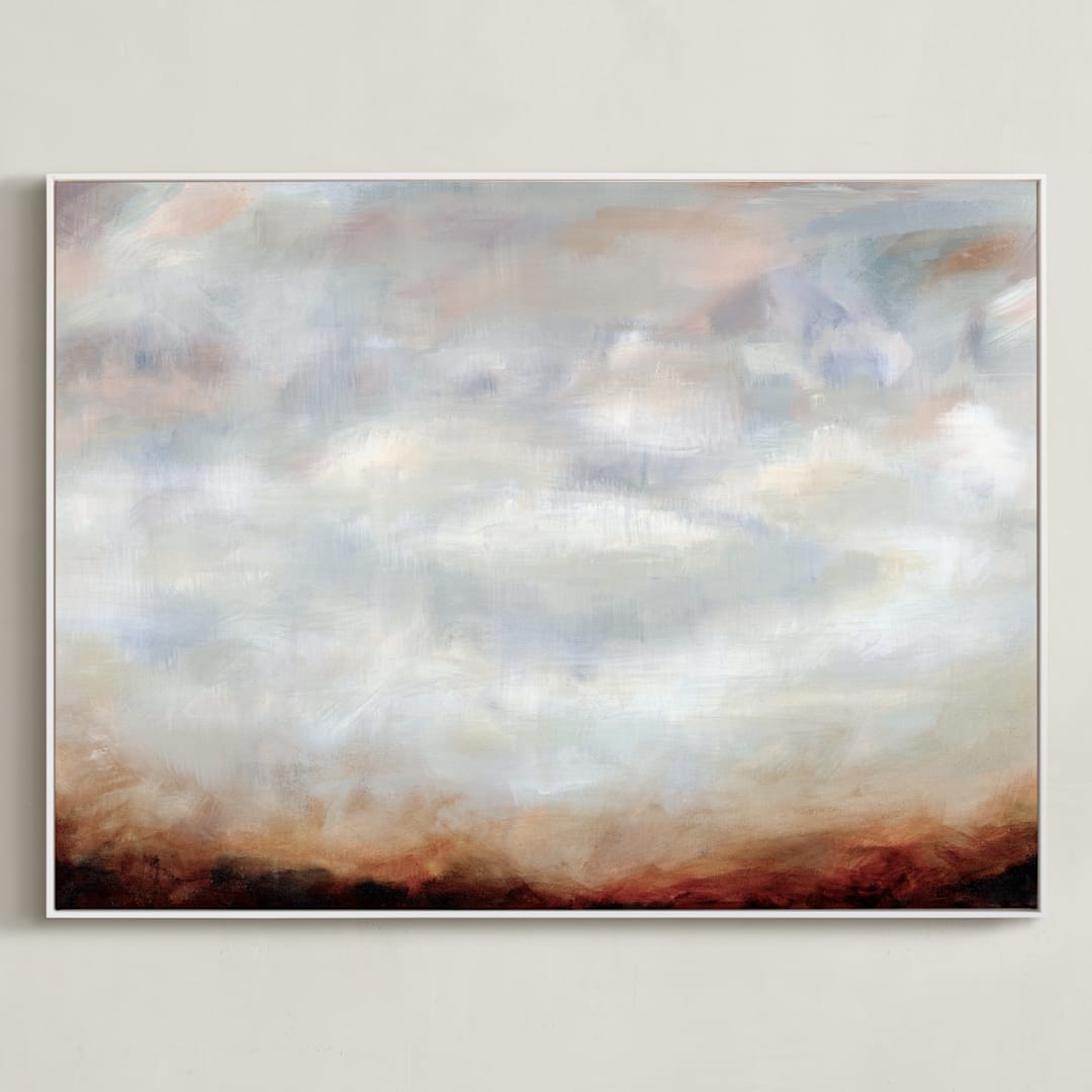 "Sienna Haze" - Art Print in Sienna by Nicole Walsh - Framed Canvas
