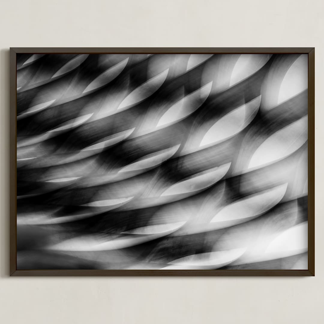 "In motion" - Art Print in Black & white by Angie McMonigal - Framed