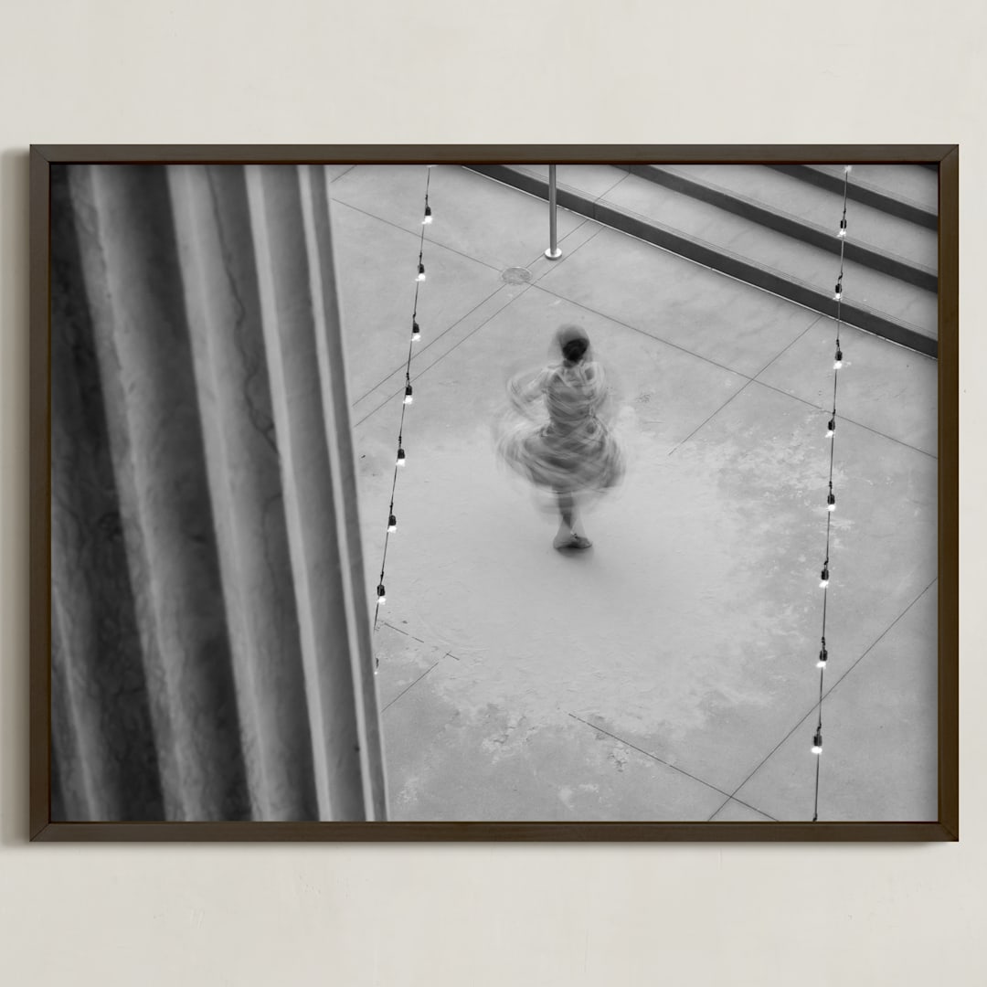 "NobodyWatching" - Art Print in Night Music by Nancy Lindo - Framed