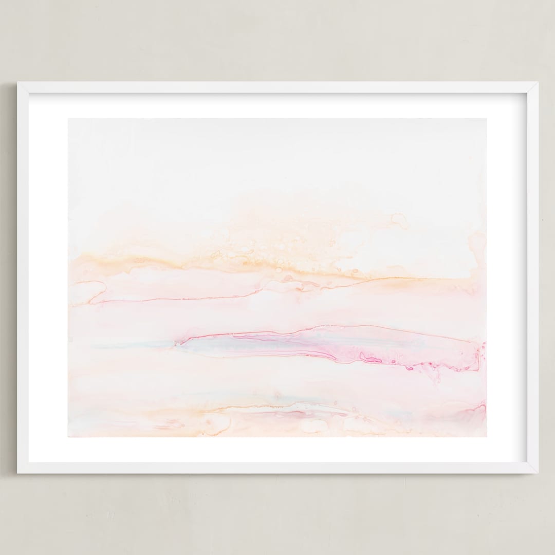 "Eventide" - Art Print in White by Itsy Belle Studio - Framed
