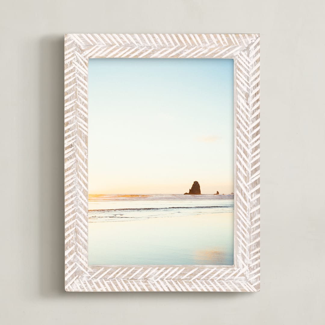 "Cannon Beach No. 2" - Art Print in Color by Kamala Nahas - Framed