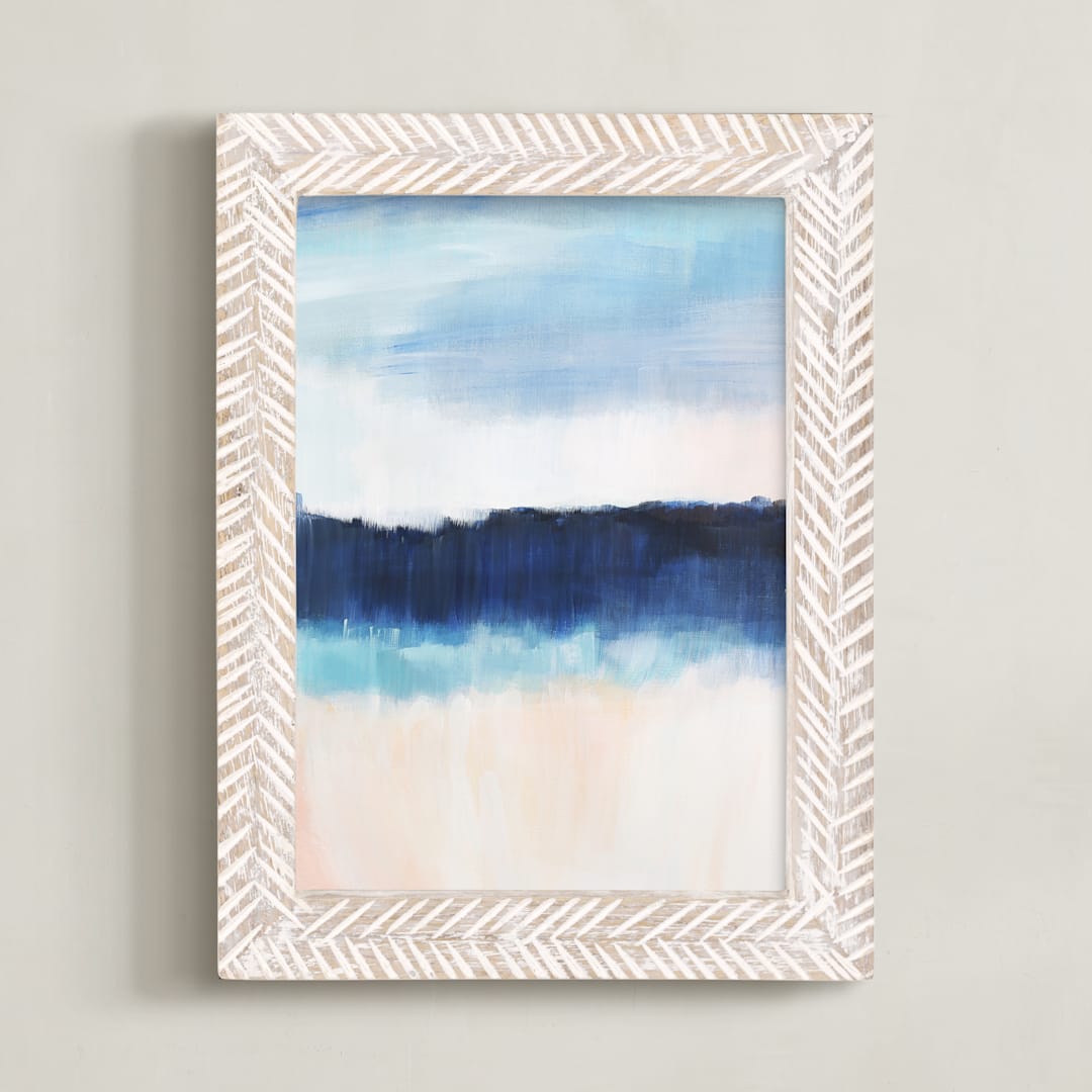 "Underwater Tide" - Art Print in Blue Tide by AlisonJerry - Framed