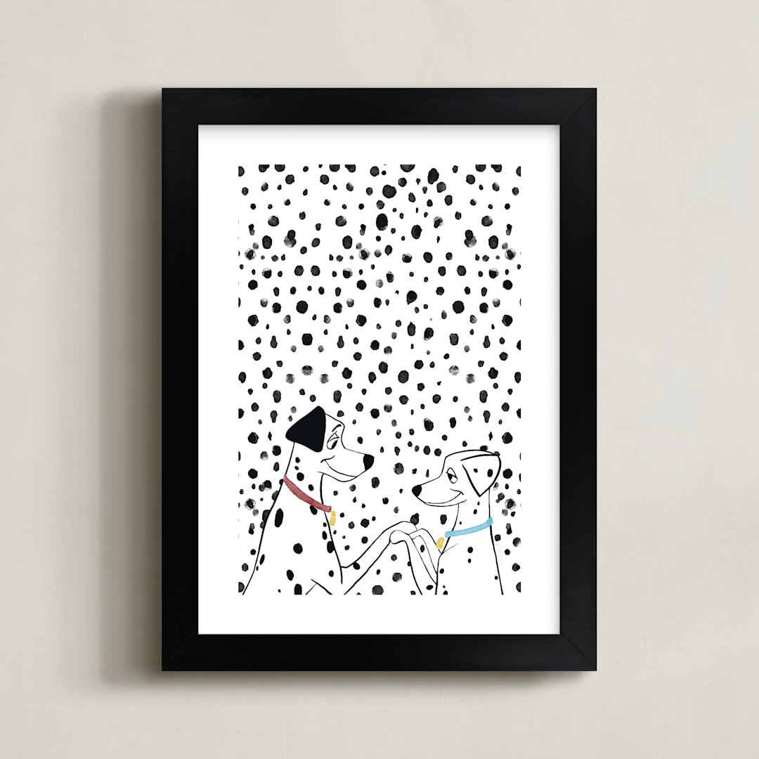 "Dalmatian Invasion" - Art Print in Spotted by Robin Ott - Framed