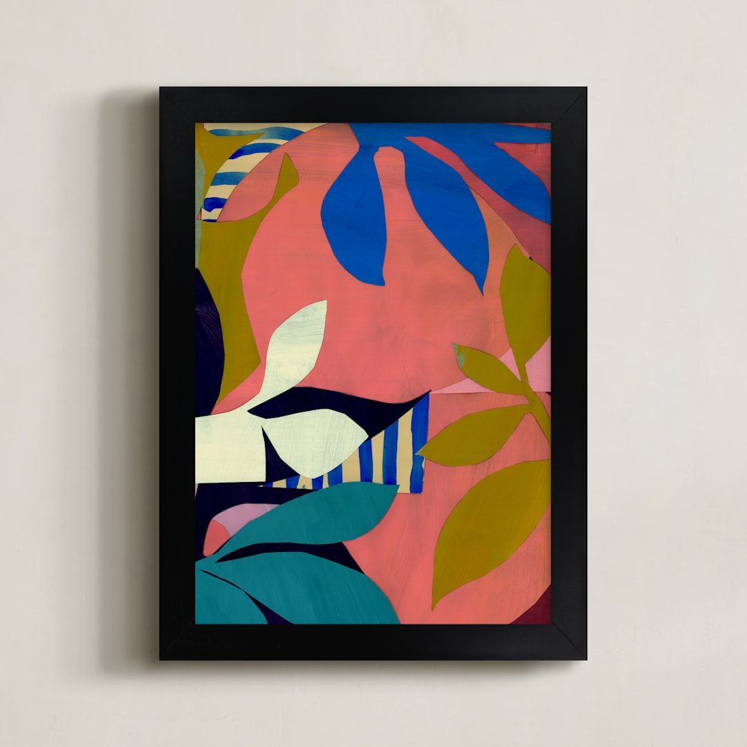 "Sun Will Shine" - Art Print in Petal by cyrille gulassa - Framed