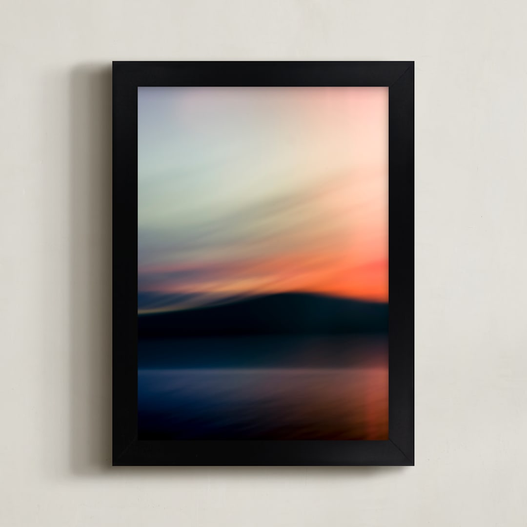 "Between Dreams II" - Art Print in Dusk by Kamala Nahas - Framed
