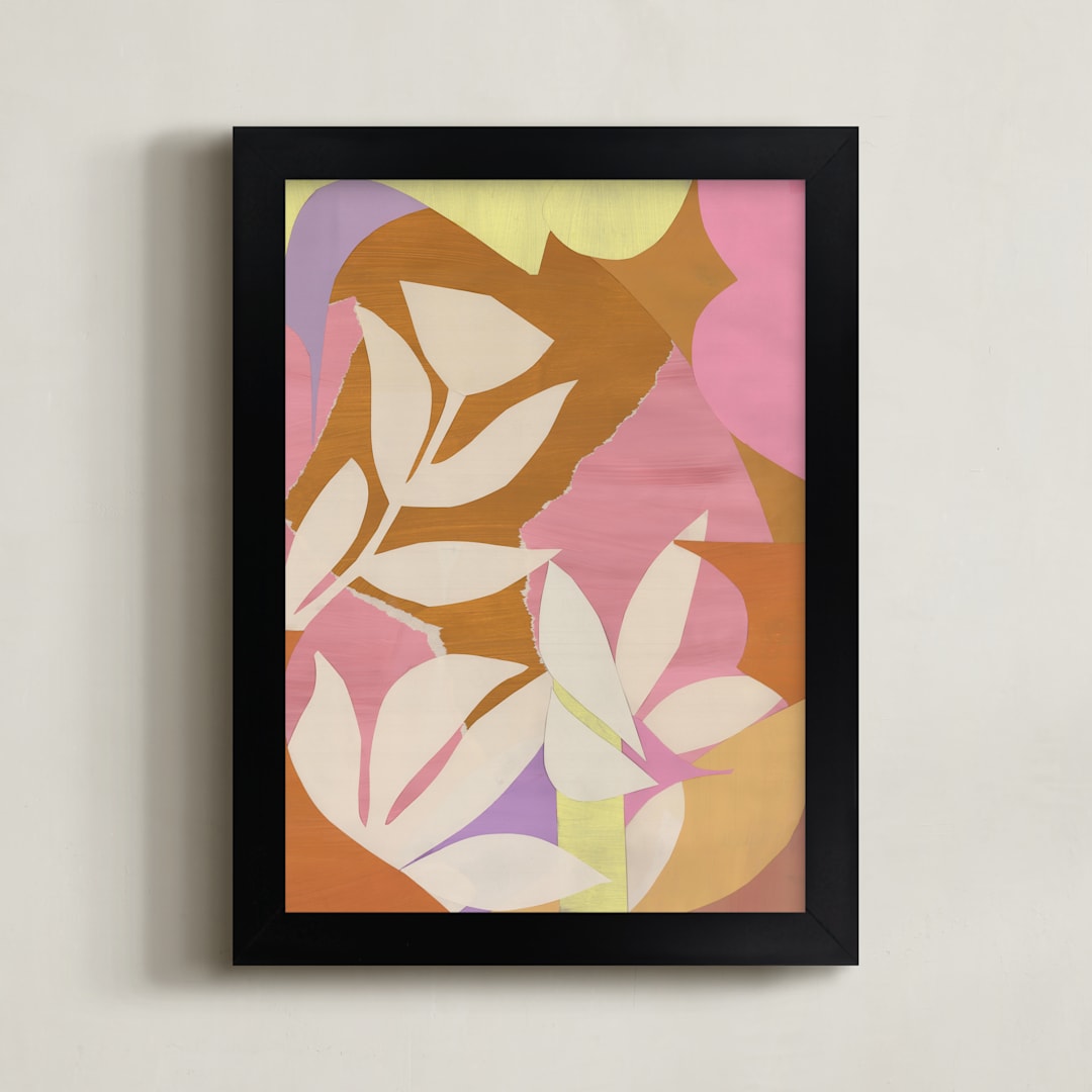 "Blossom's Breath" - Art Print in Goldenrod by cyrille gulassa - Framed