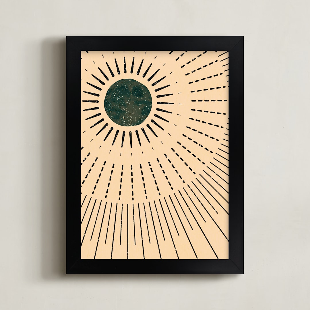 "This Side of the Equator I" - Art Print in Daytime by ThirtyOne Illustrations - Framed