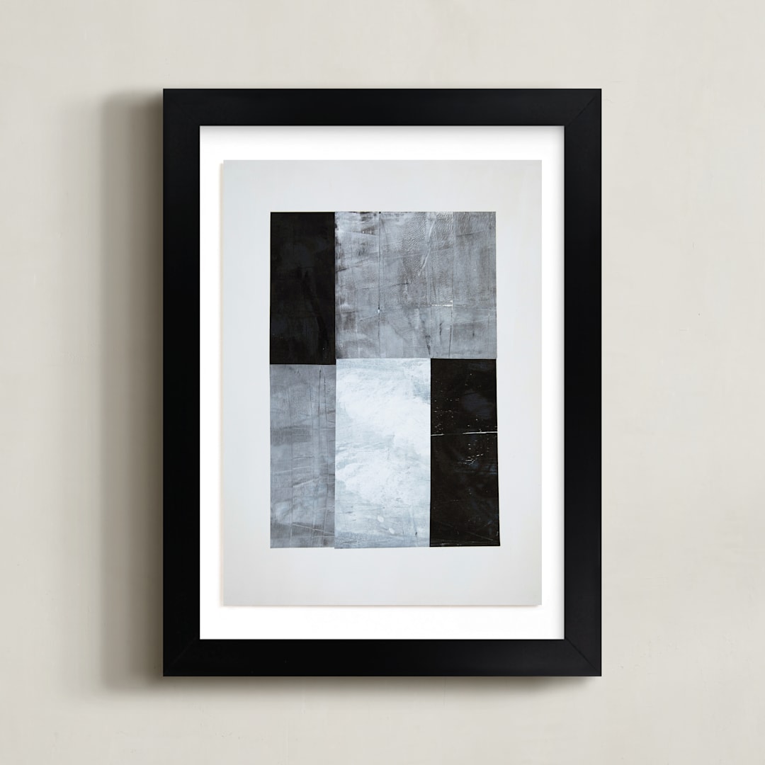 "tonality IV" - Art Print in Slate by Sara Hicks Malone - Framed