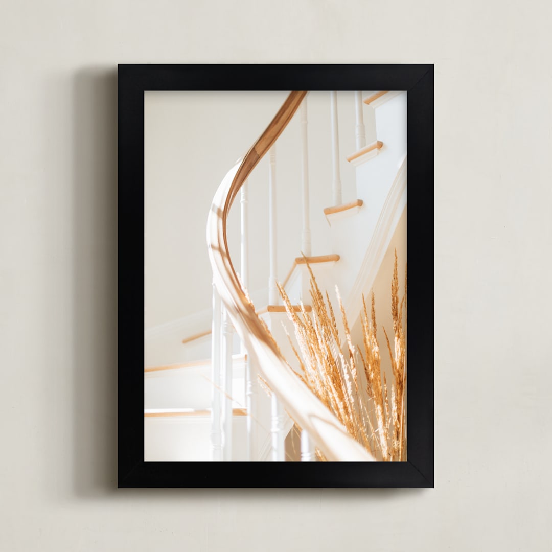 "stair" - Art Print in color by jessi gilbert - Framed