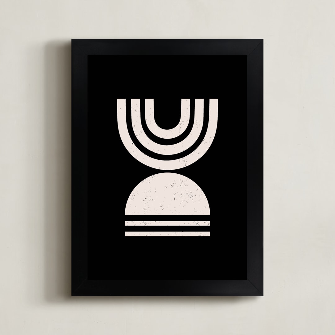 "Rituals II" - Art Print in Obsidian by Iveta Angelova - Framed