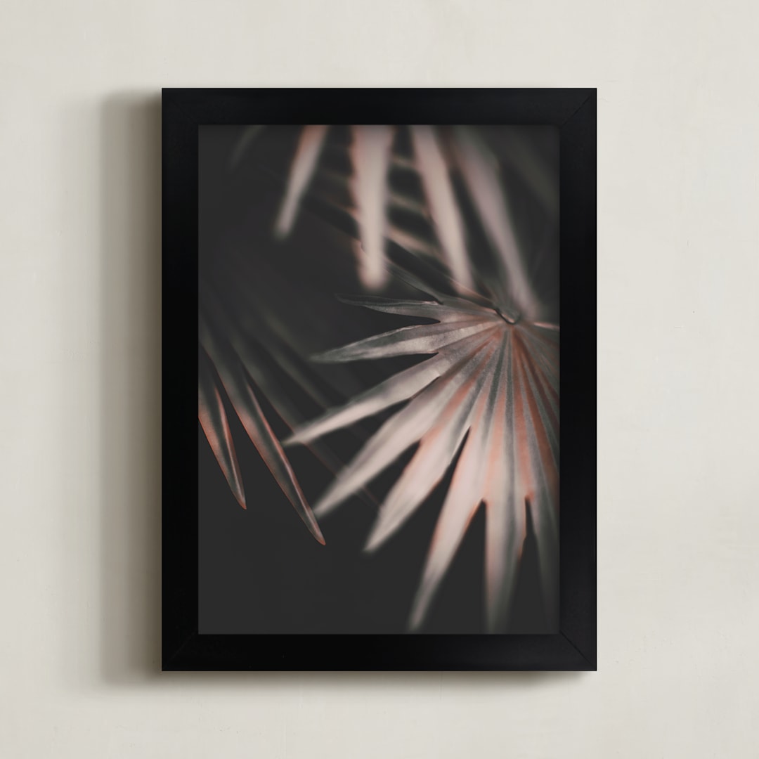 "Copper Ferns 2" - Art Print in Shimmering Copper by Alicia Abla - Framed