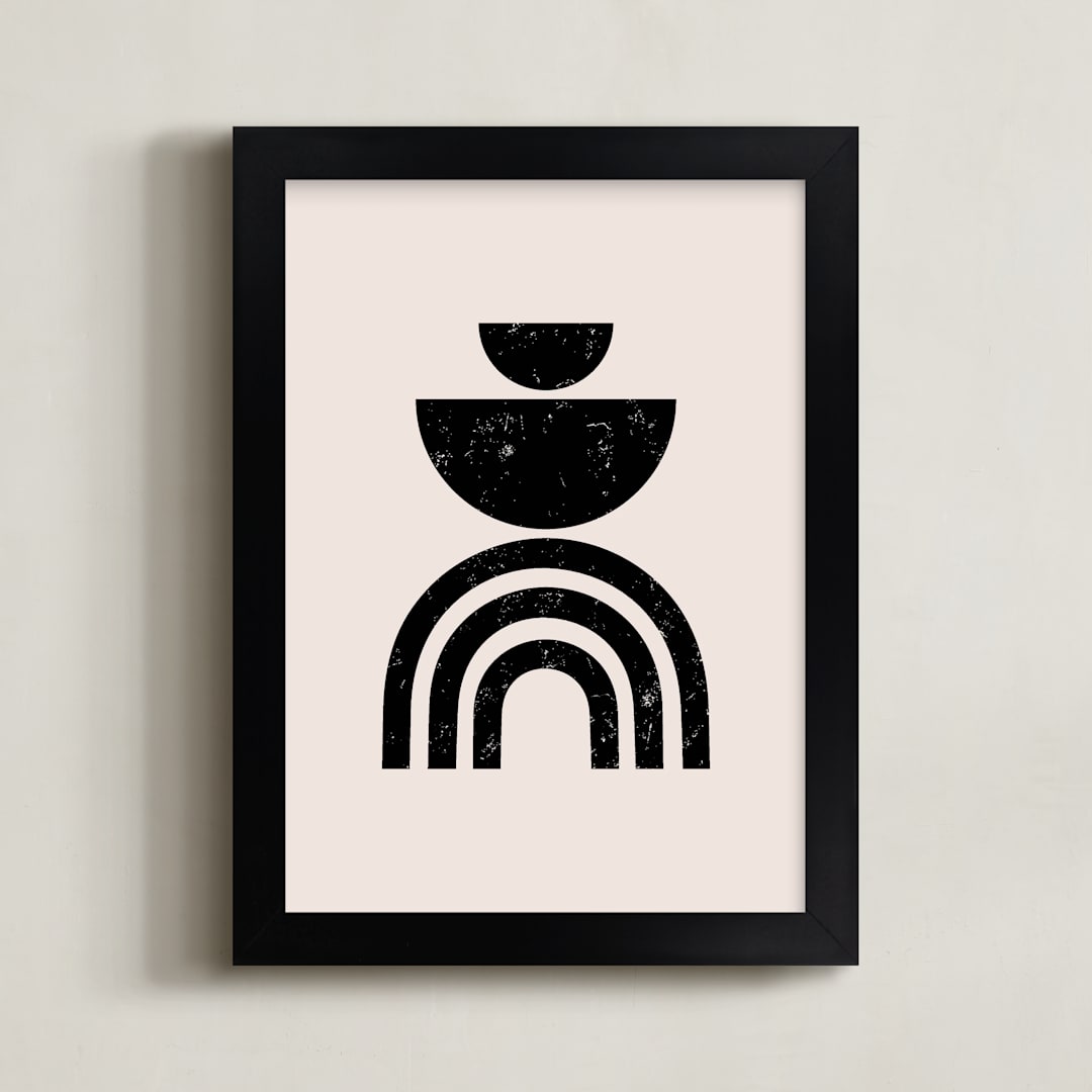 "Rituals I" - Art Print in Obsidian by Iveta Angelova - Framed
