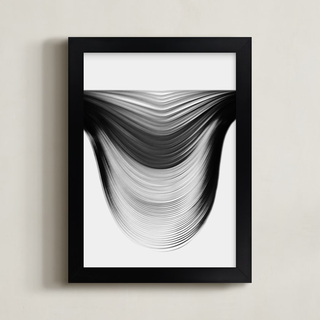 "Aligned" - Art Print in Onyx by Shannon Kohn - Framed