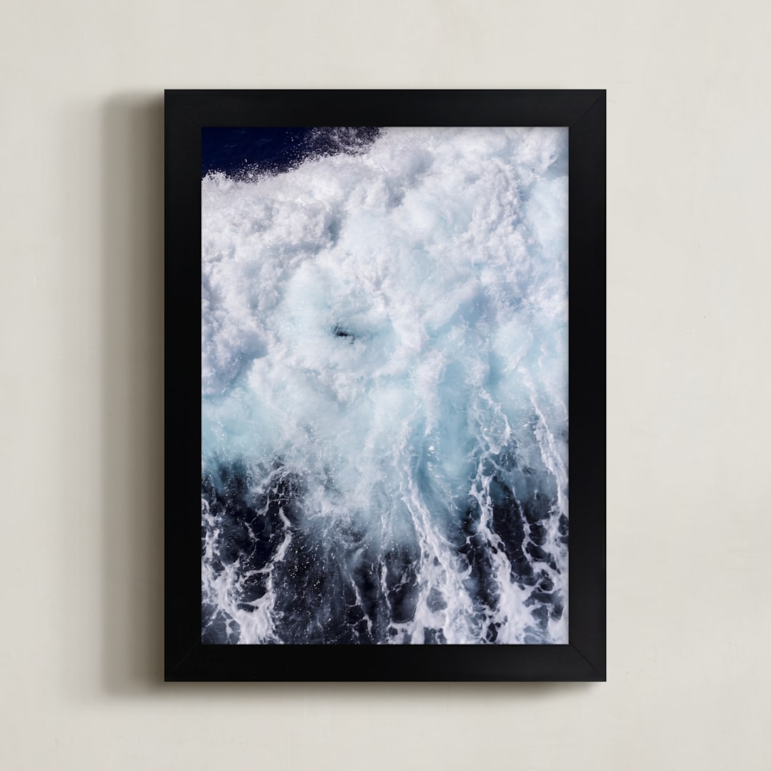 "Only Motion" - Art Print in Deep Sea by Carole Crohan - CaroleeXpressions - Framed