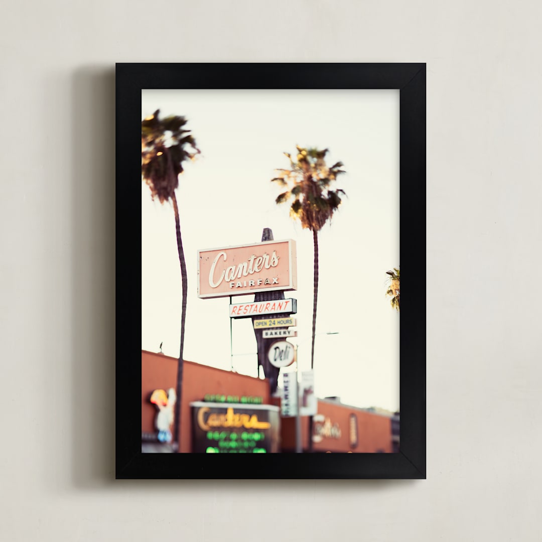 "Canter's" - Art Print in Sunset Blvd by Vera Mladenovic - Framed