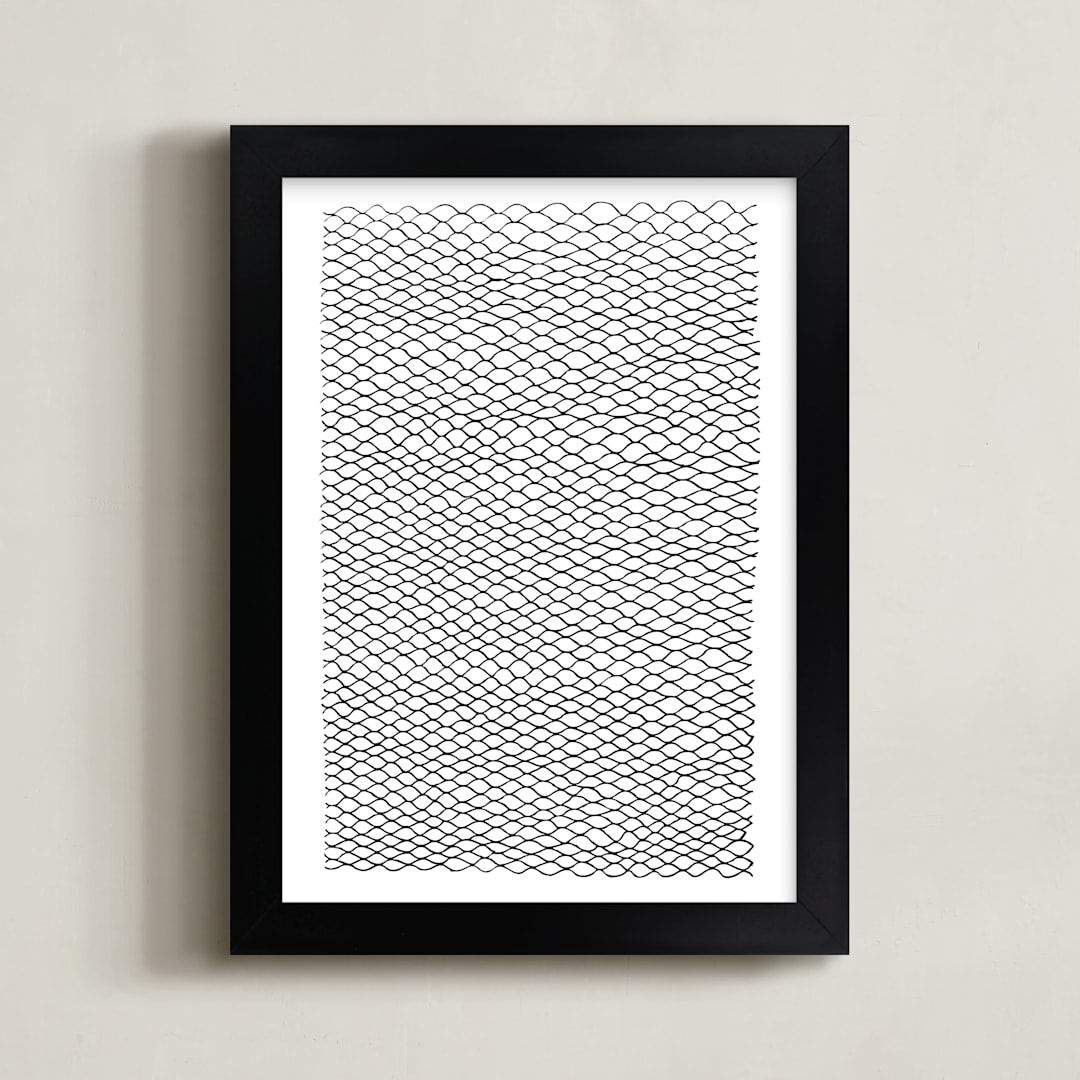 "Sea Change" - Art Print in Noir by Jaime Derringer - Framed
