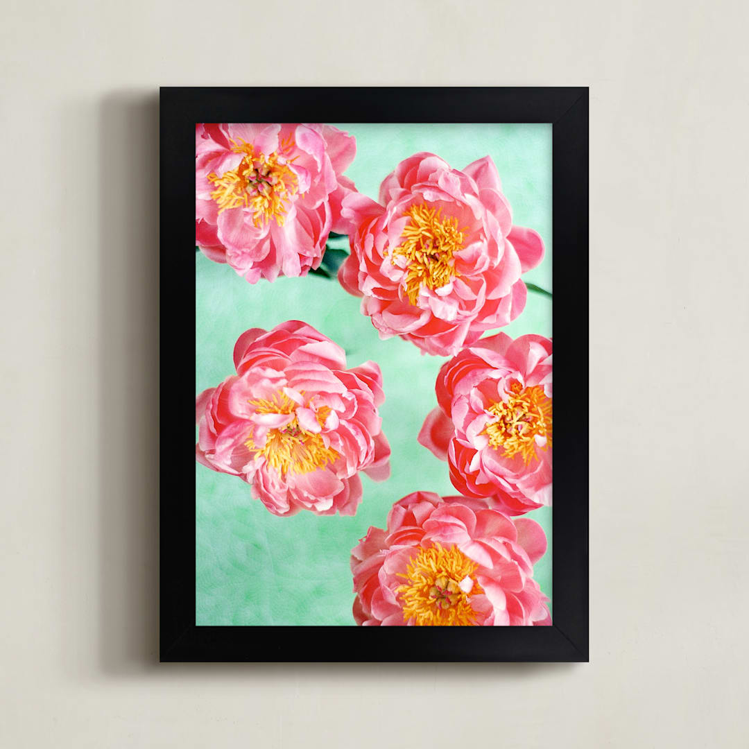 "Titania" - Art Print in Peony Pink by Kristin Muntean - Framed