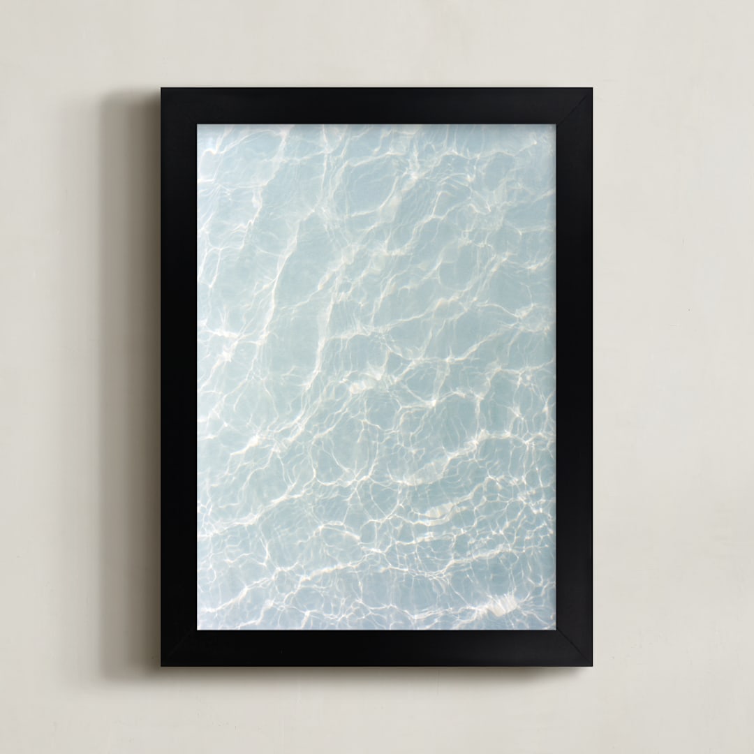 "Wave Patterns" - Art Print in Tide by Tommy Kwak - Framed