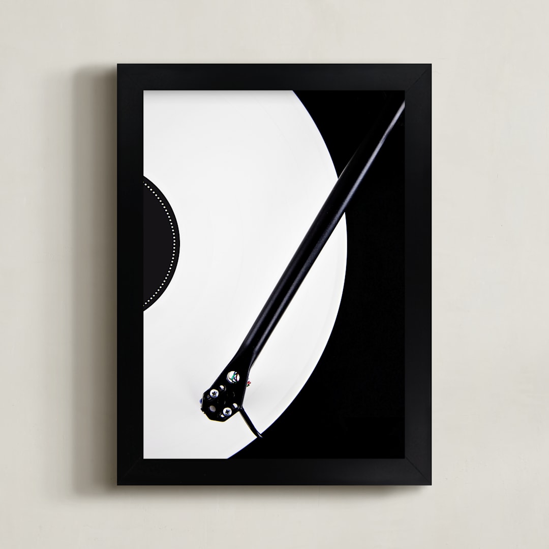 "Silent Disco" - Art Print in High Contrast White and Black Color image by Anika - Framed