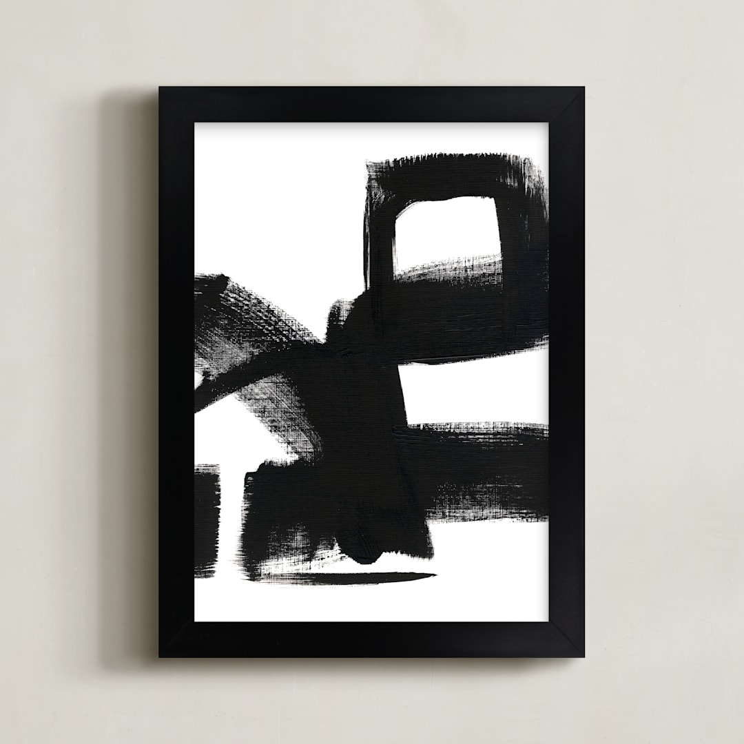 "Untitled 1" - Art Print in Black and White by Jaime Derringer - Framed