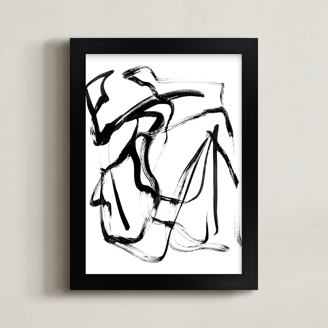 "Arise" - Art Print in Black & White by LaDara McKinnon - Framed