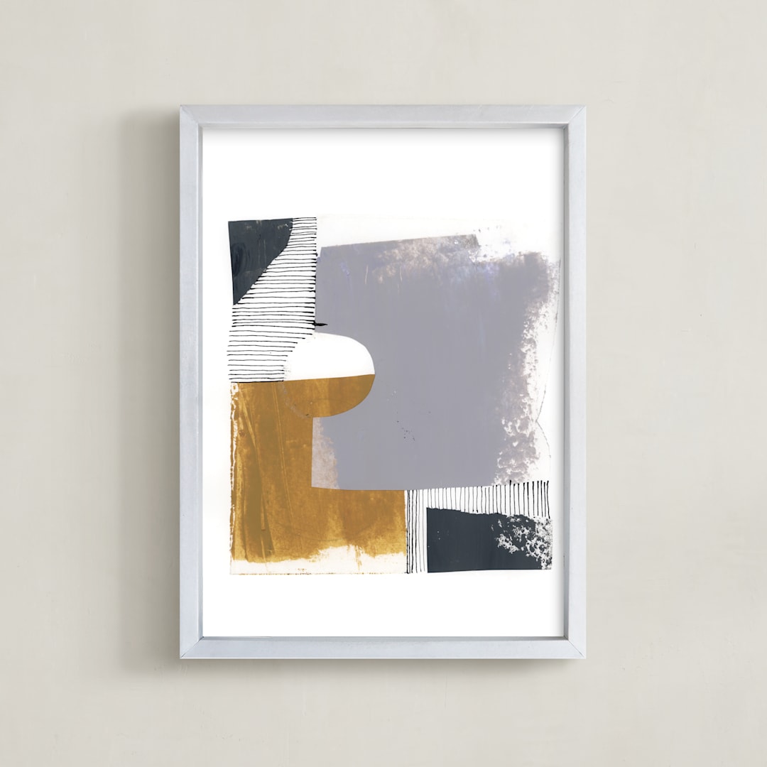 "Urban block 1" - Art Print in new york urban blocks by Bethania Lima - Framed