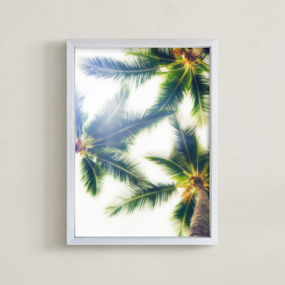 "look up" - Art Print in Foliage Green by Courtney Crane - Framed
