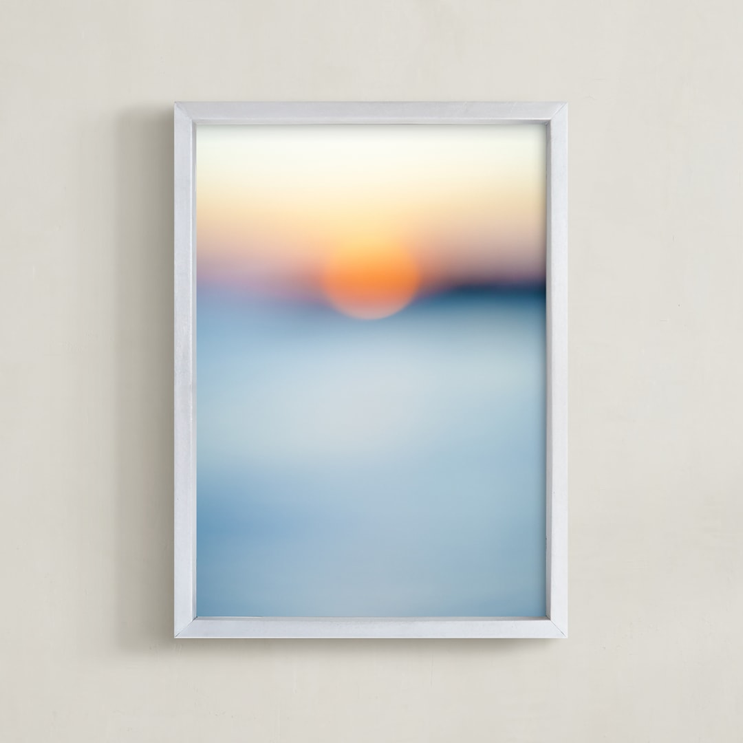 "Sunset Study" - Art Print in Full Color by Jessica C Nugent - Framed