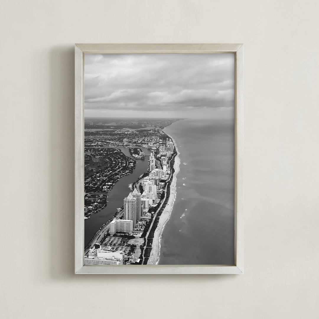 "from flying" - Art Print in smoky by Tae Lee - Framed