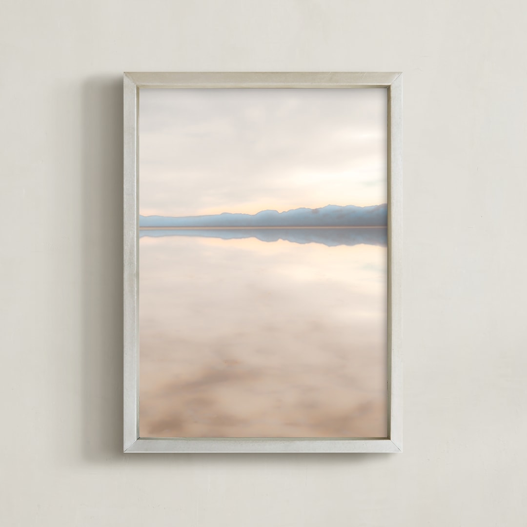 "Desert Layer Cake" - Art Print in Desert Blush Pink by Jennifer Mckinnon Richman - Framed