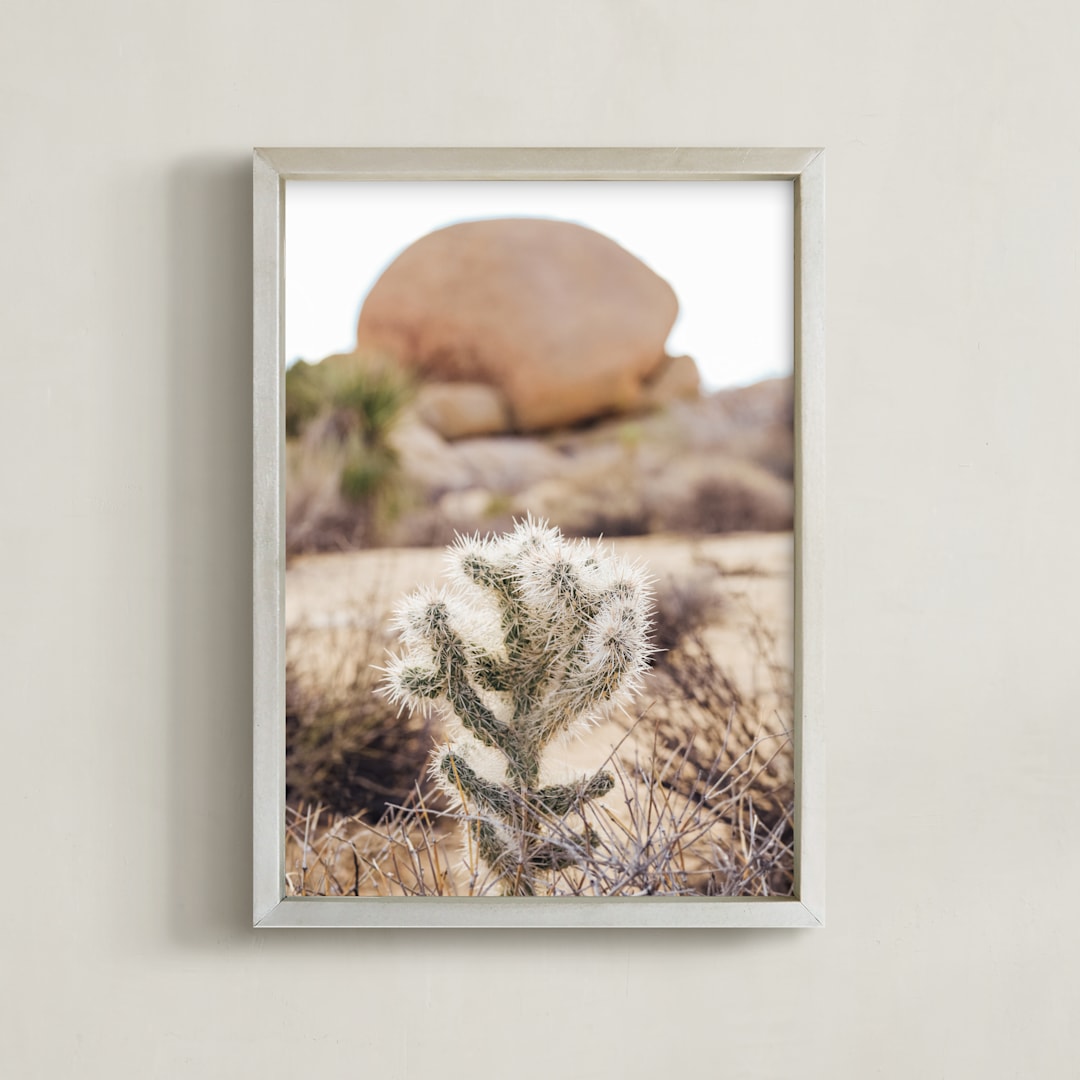 "The Runaway" - Art Print in Desert Orange by Briana Grace - Framed