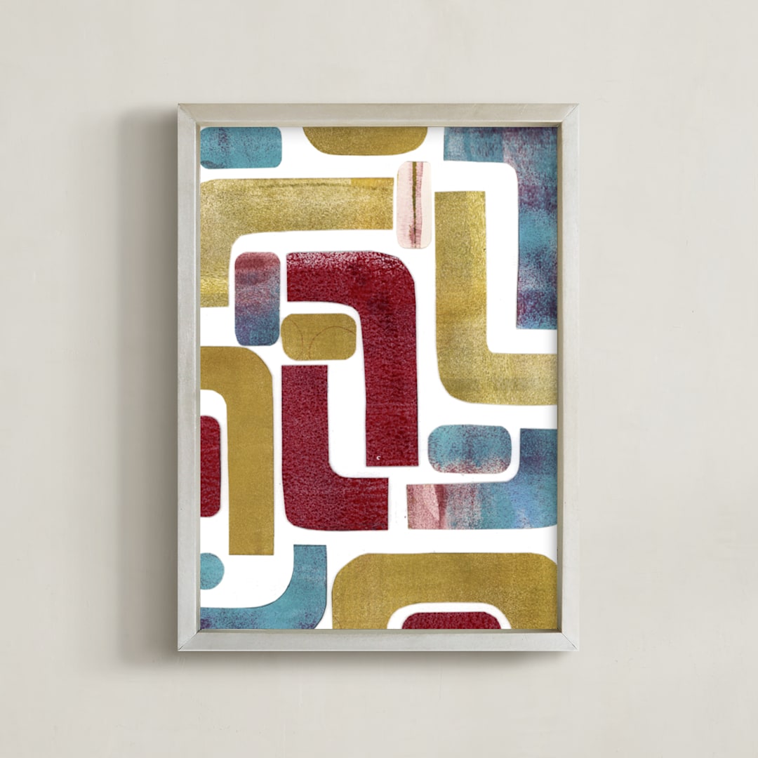"Possibilities" - Art Print in Mustard by Bethania Lima - Framed
