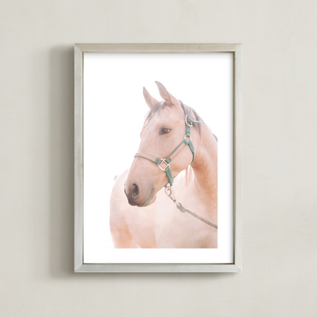 "soulful" - Art Print in Cream by Alicia Abla - Framed