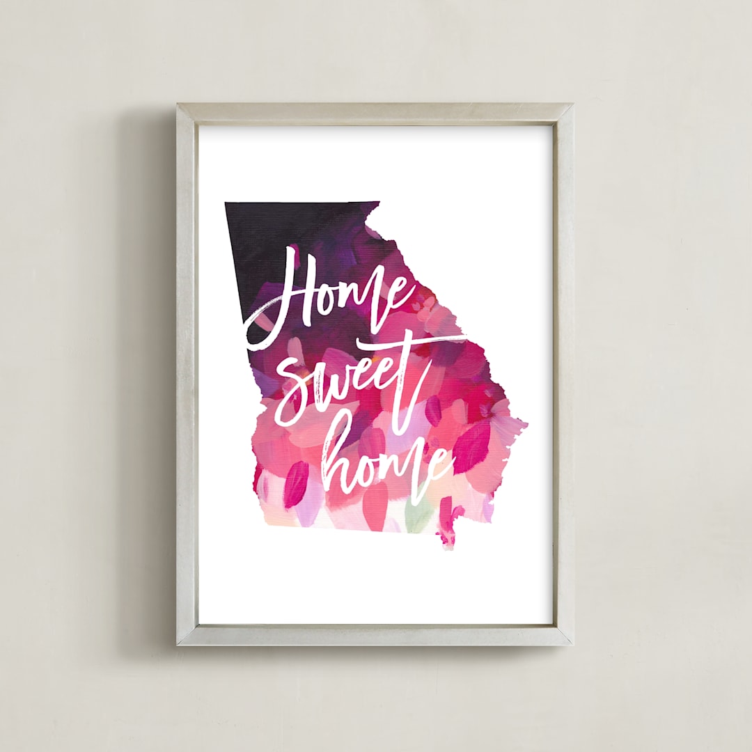 "Georgia (Azalea)" - Art Print in Azalea by Holly Whitcomb - Framed