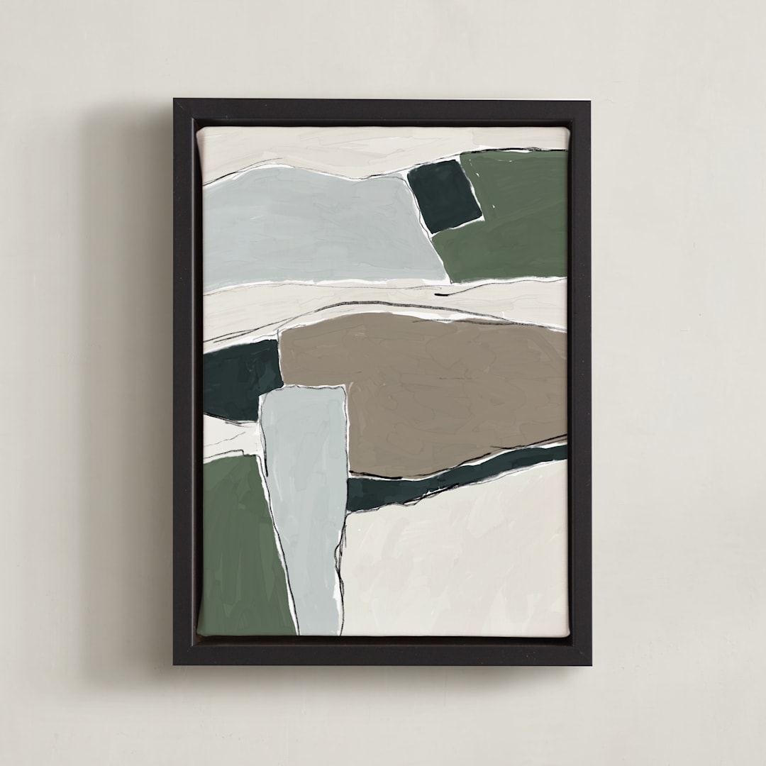 "Summer Valley 3" - Art Print in Soil by Iveta Angelova - Framed Canvas